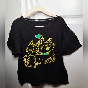 Vintage 80s 🐱💚Kitty Love Short Sleeve Tee (5/6)